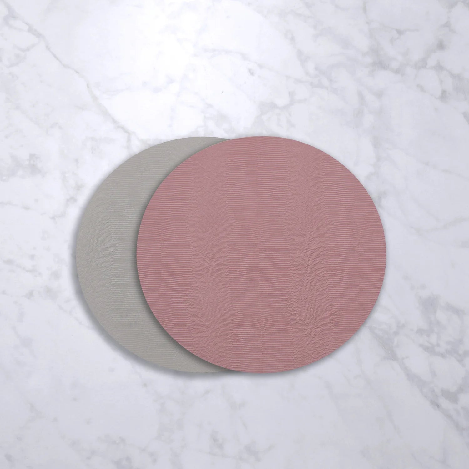 Beatriz Ball Snakeskin Reversible Round Placemats - Set of 4