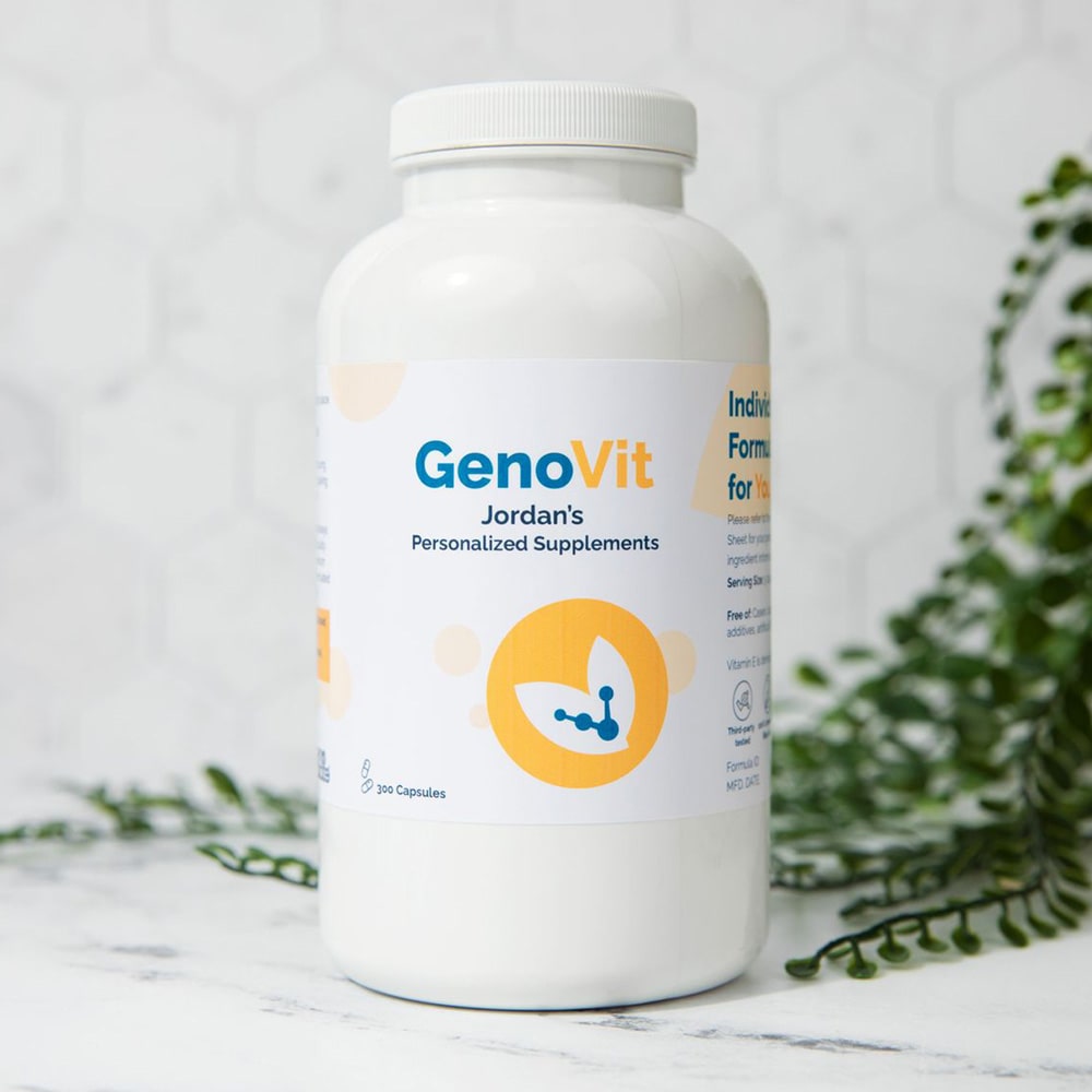 GenoVit Personalized Vitamins with Probiotic + Anti-Stress, Metabolic Support, and Craving Control Boosters