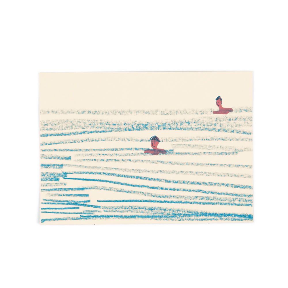 Swimming Postcard by Paper Planes