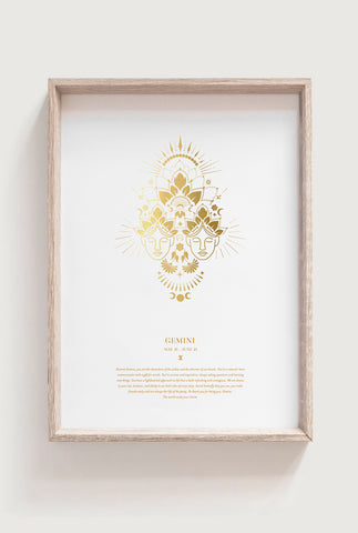 Gemini Zodiac Art Print