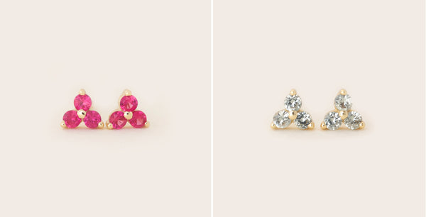 Birthstone Stud Earrings