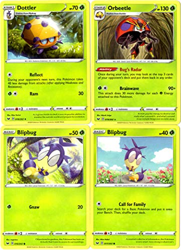 Pokemon Sword Shield Evolution Set Orbeetle Dottler Blipbug 19 Dan123yal Toys