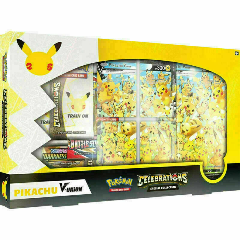 Pokemon Celebrations Pikachu V-Union Collection Box