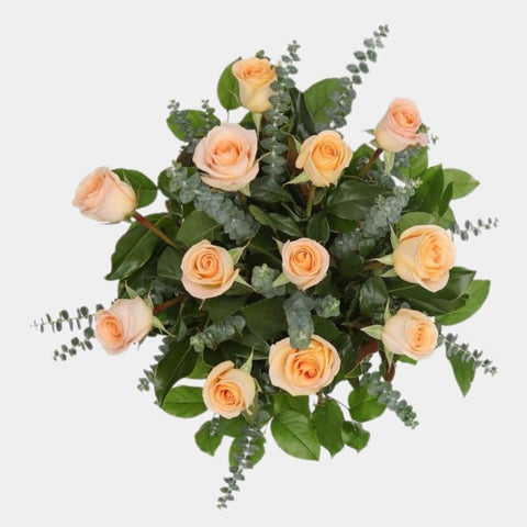 12 Champagne Roses - Persian Flowers