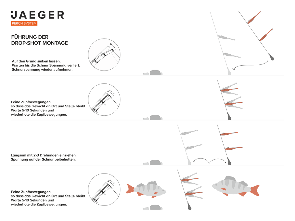 Drop Shot Rig One Hook – Jaeger Fishing