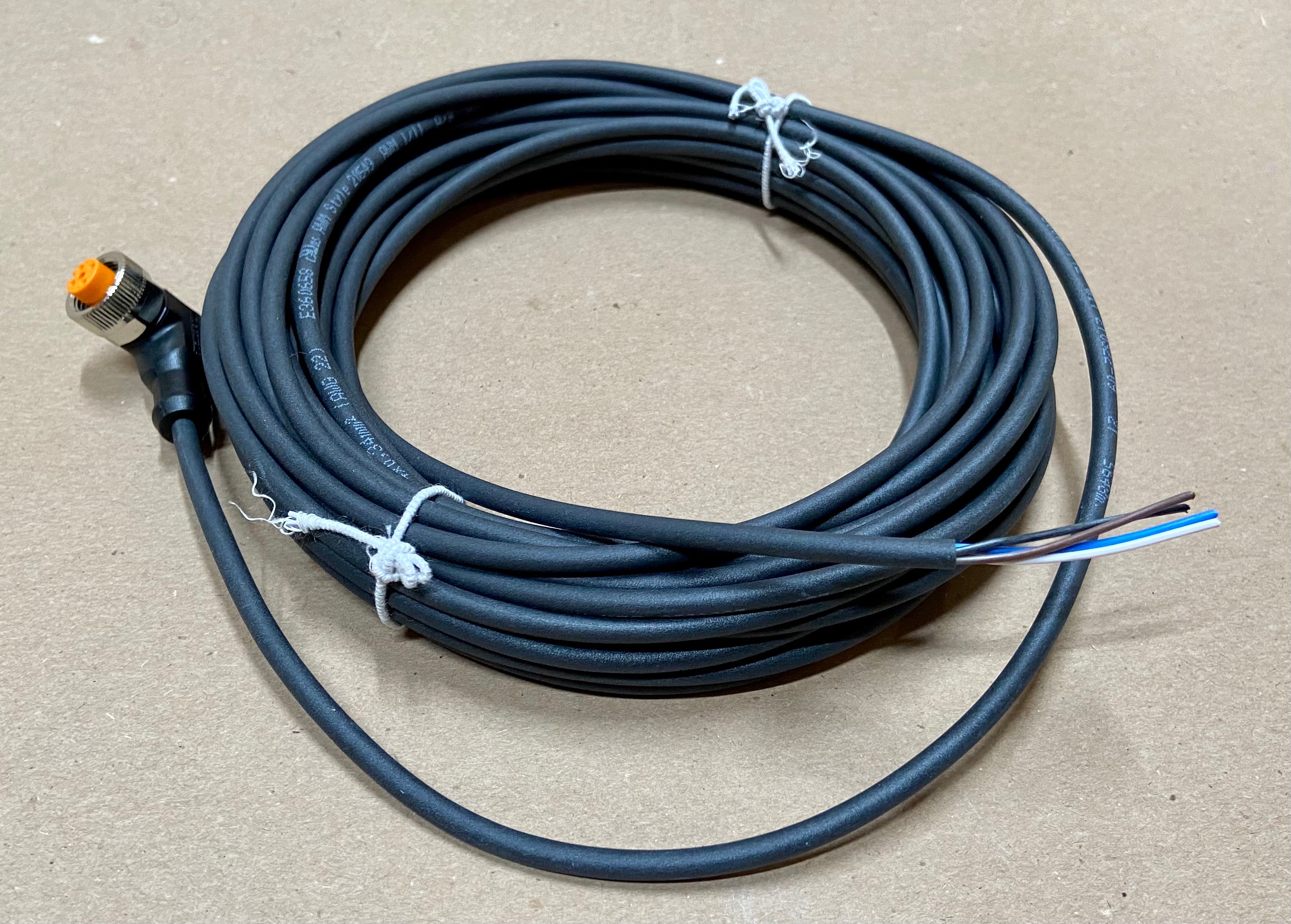 M24530 90 Degree M12 with LED 10M