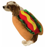 Hot dog costume for dogs