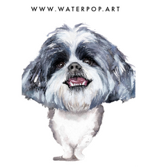 Dog portrait, a great Christmas gift for your dog