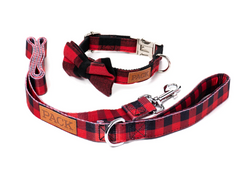 Beauregard Leash + Bowtie Collar from PackLeashes