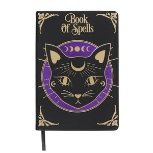 Black Cat Book of Spells Journal - Myia's Garden
