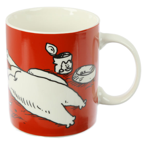 Red Simon's Cat Porcelain Mug