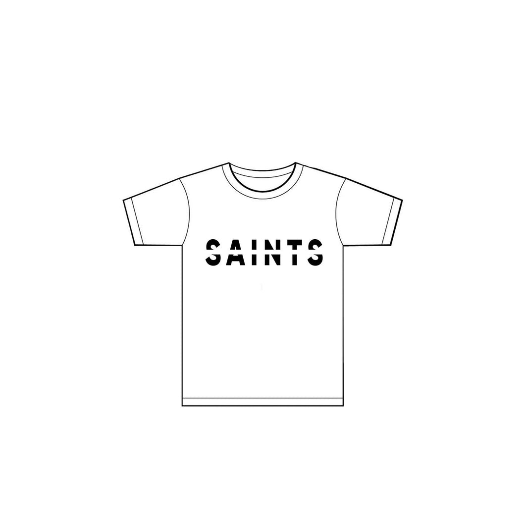 white saints shirt