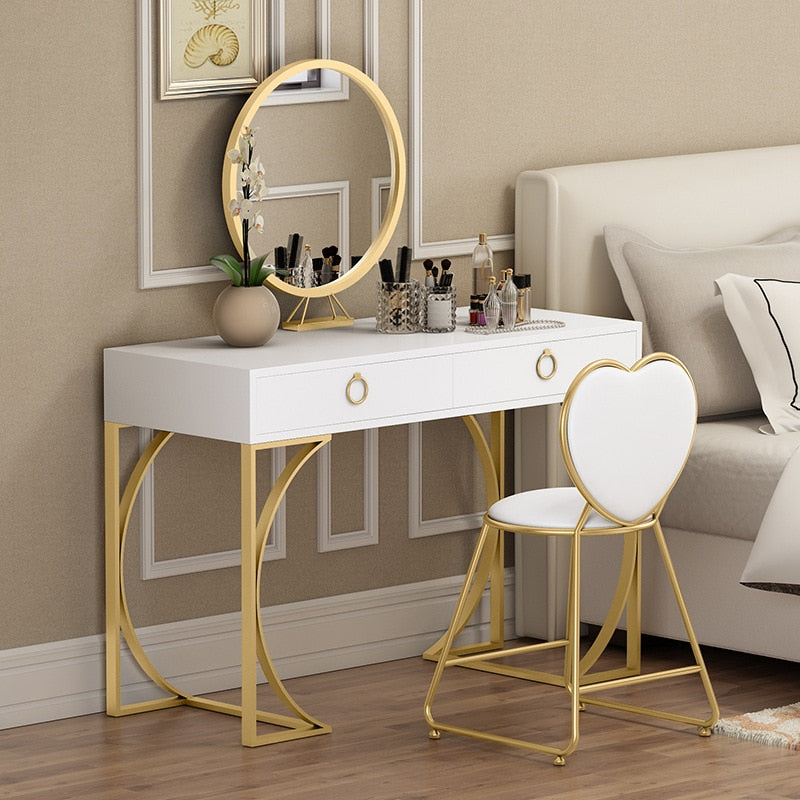 table with mirror for bedroom