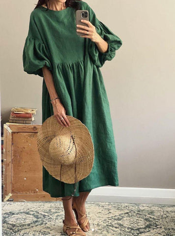 Timeless Linen Dresses with Pockets