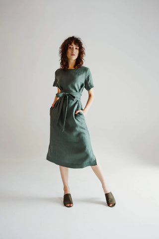 belted-linen-dresses