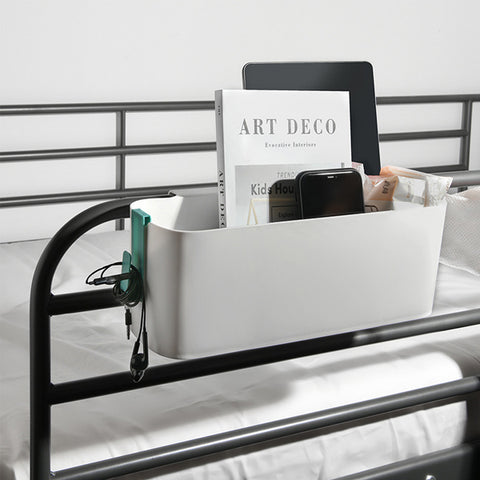 Bedside hanging organizer for bed frames side tables desk 