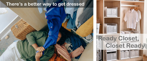 How to organize a messy closet and get dressed quickly