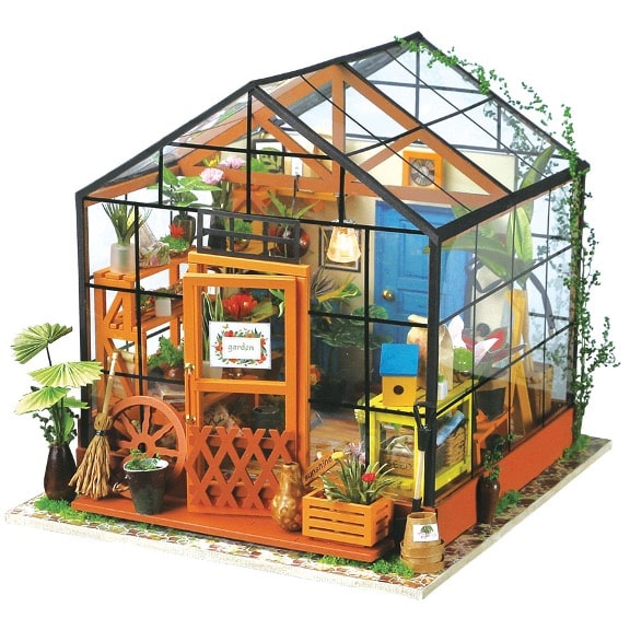 A DIY Model Kit of a greenhouse.