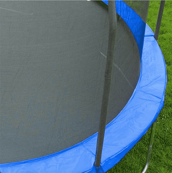 Low-quality padding on a trampoline.