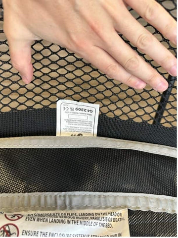 Springfree Trampoline mat serial number.