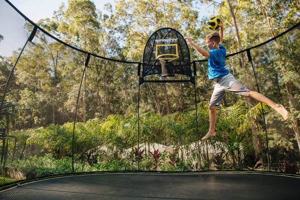 Springfree Trampoline Basketball Hoop.