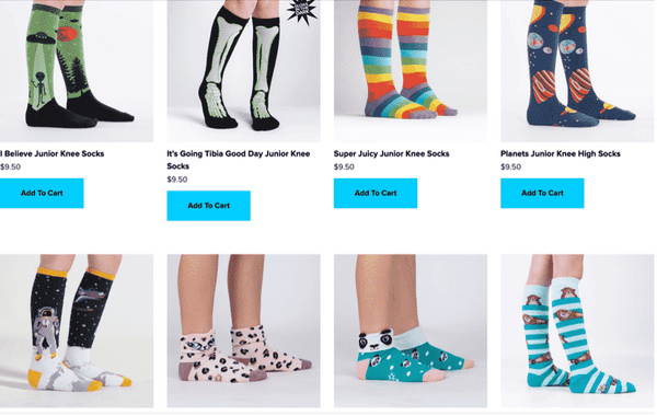 Themed socks for kids.