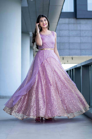 Women Lehenga - Lilac Gown 