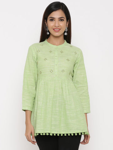 Light Green Tunic Top