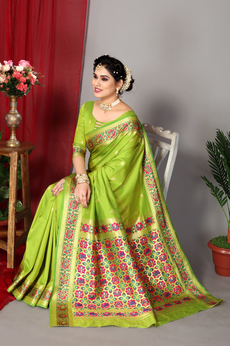 Women's Green Designer Saree Collection - Dwija Fashion – Trendia