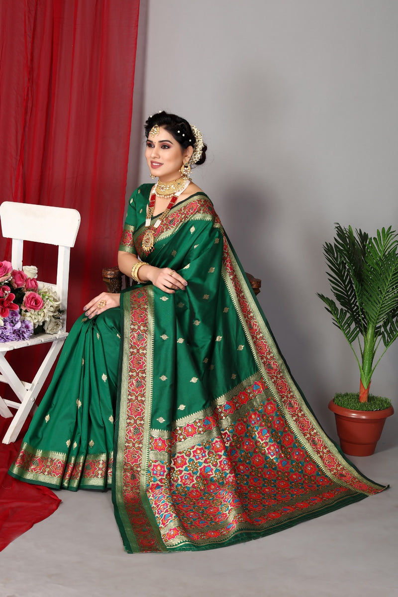 Women's Green Designer Saree Collection - Dwija Fashion – Trendia