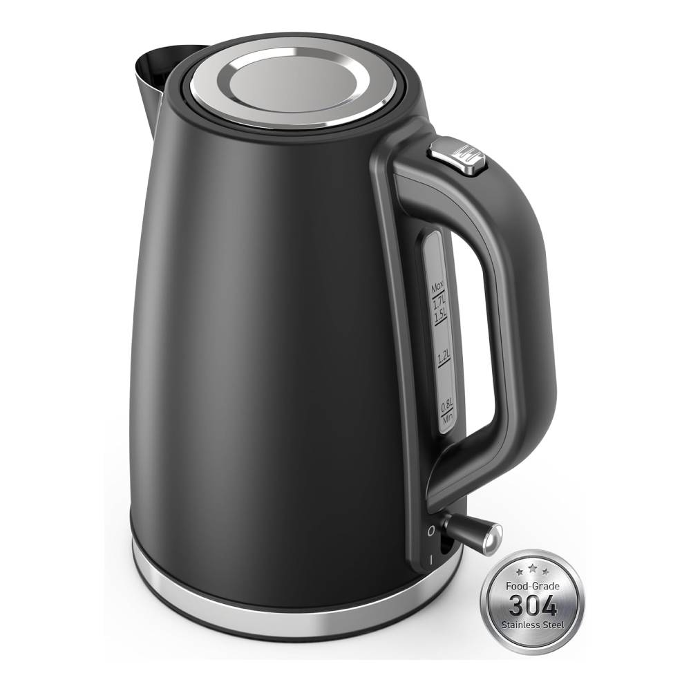 Electric Kettle, Miroco 1.5L Double Wall 100% Stainless Steel BPA-Free Cool  Touch Tea Kettle Black - Coupon Codes, Promo Codes, Daily Deals, Save Money  Today