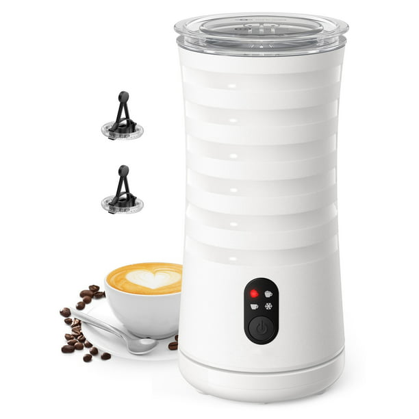 Milk Frother - iTRUSOU Electric Milk Steamer Frother, Hot Cold Milk Warmer  Frothers Steamer Foam Maker (Black + Gold)…