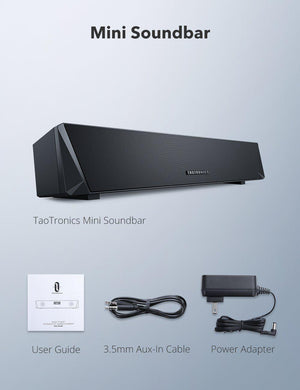 Gaming Computer Speaker TT-SK027 - Dual Powerful PC Soundbar | TaoTronics