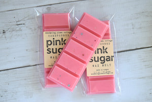 Pink sugar wax melt - wandering pines cottage