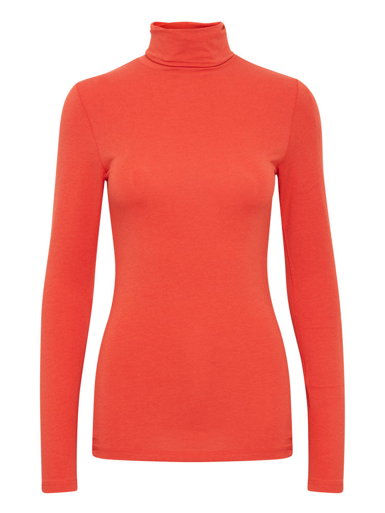 Image of B Young Pamila Roll Neck Red