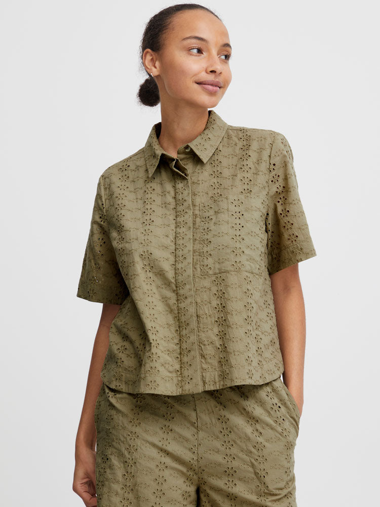 Image of B Young ByFenni Blouse Aloe