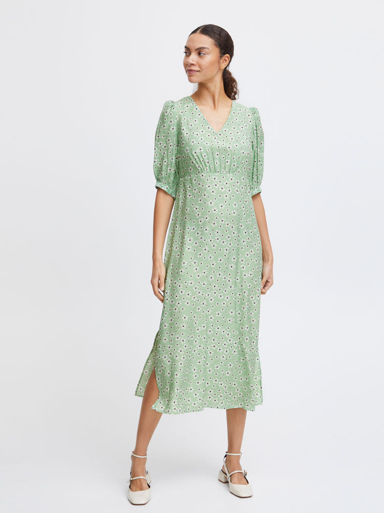 Image of B Young ByIbano Dress Green Flower