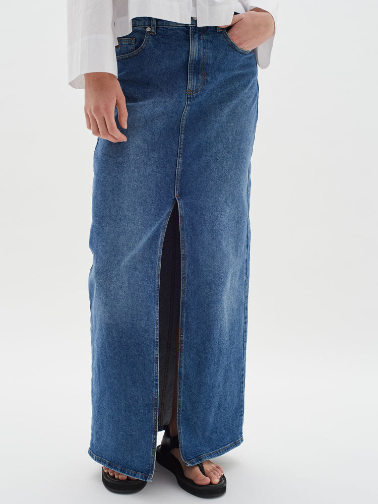 Image of InWear Long Denim Skirt