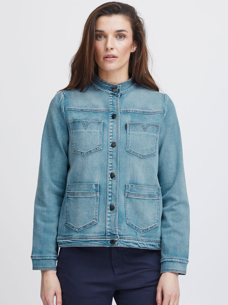 Image of Pulz PzTuba Denim Jacket Light Blue