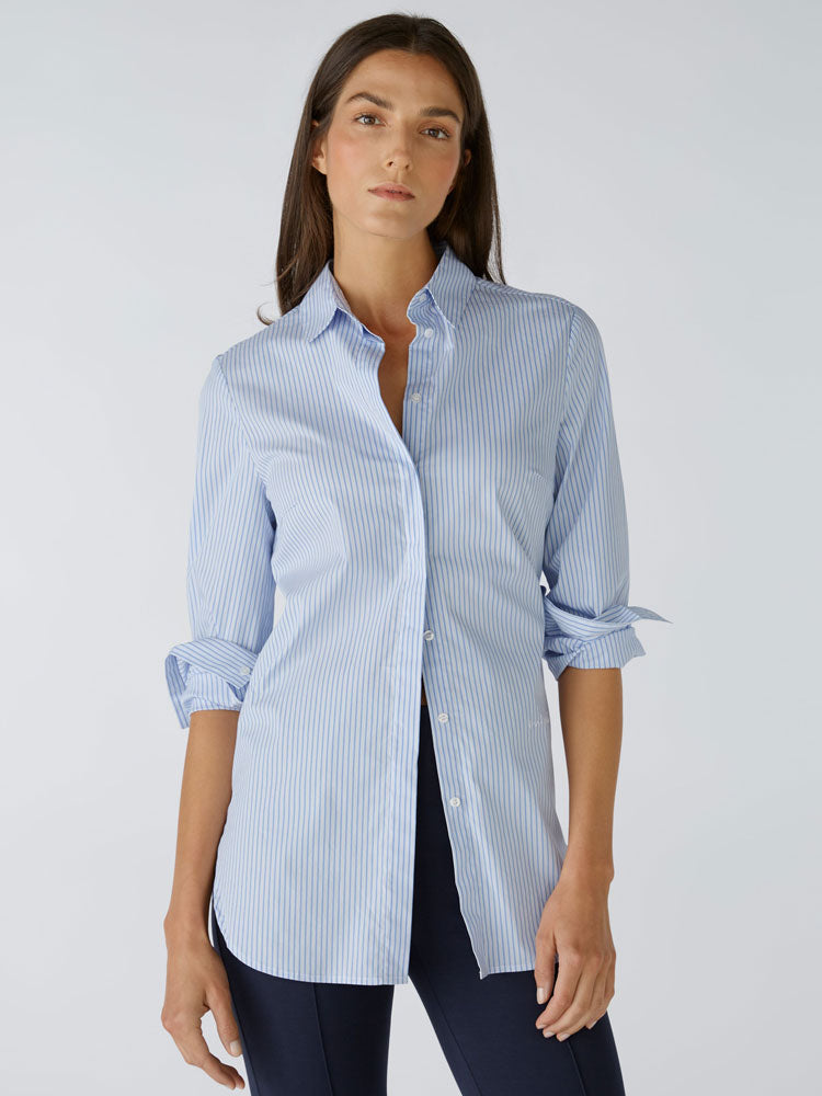 Image of Oui Shirt Blue & White