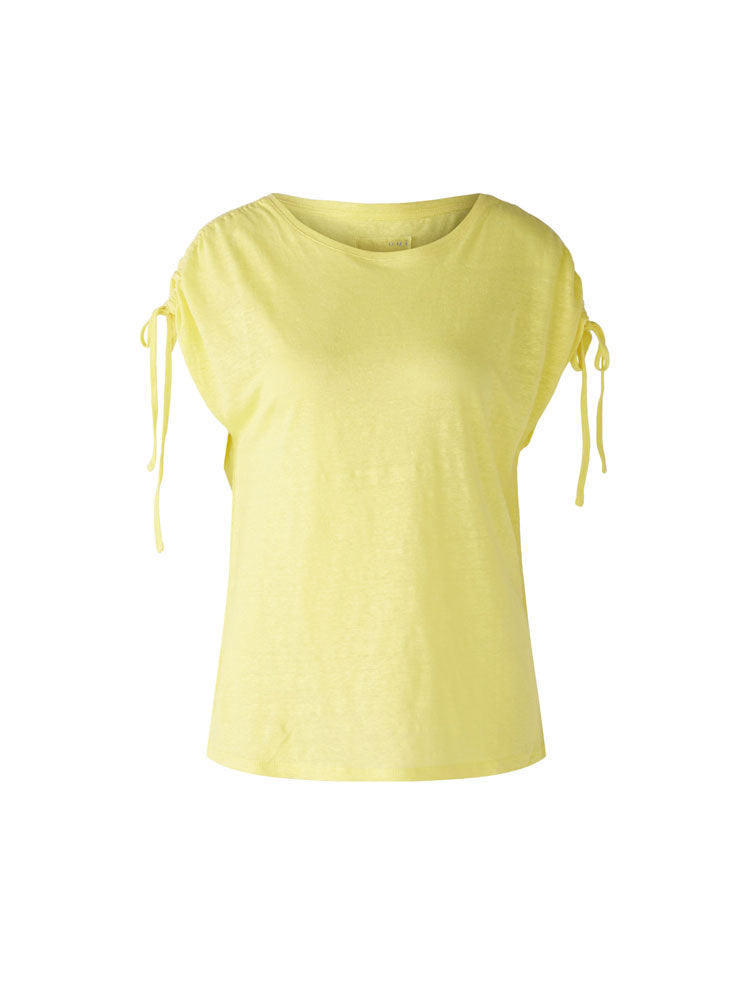 Image of Oui Linen T-Shirt Yellow