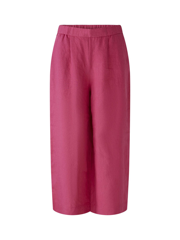 Image of Oui Linen Trousers Pink
