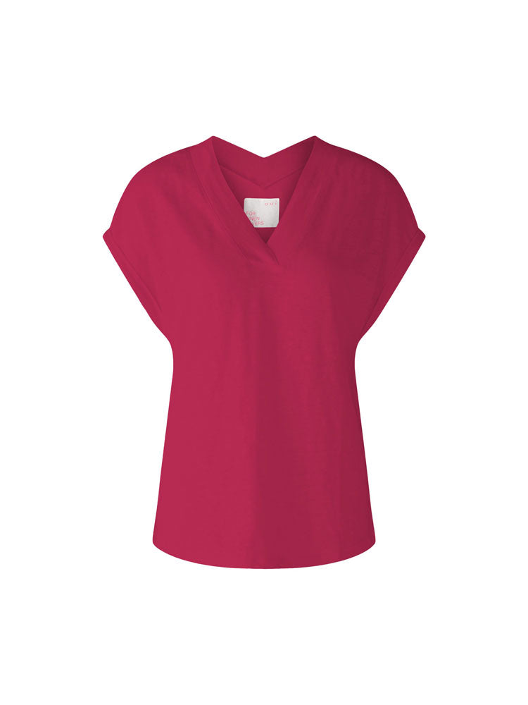 Image of Oui Linen Top Pink
