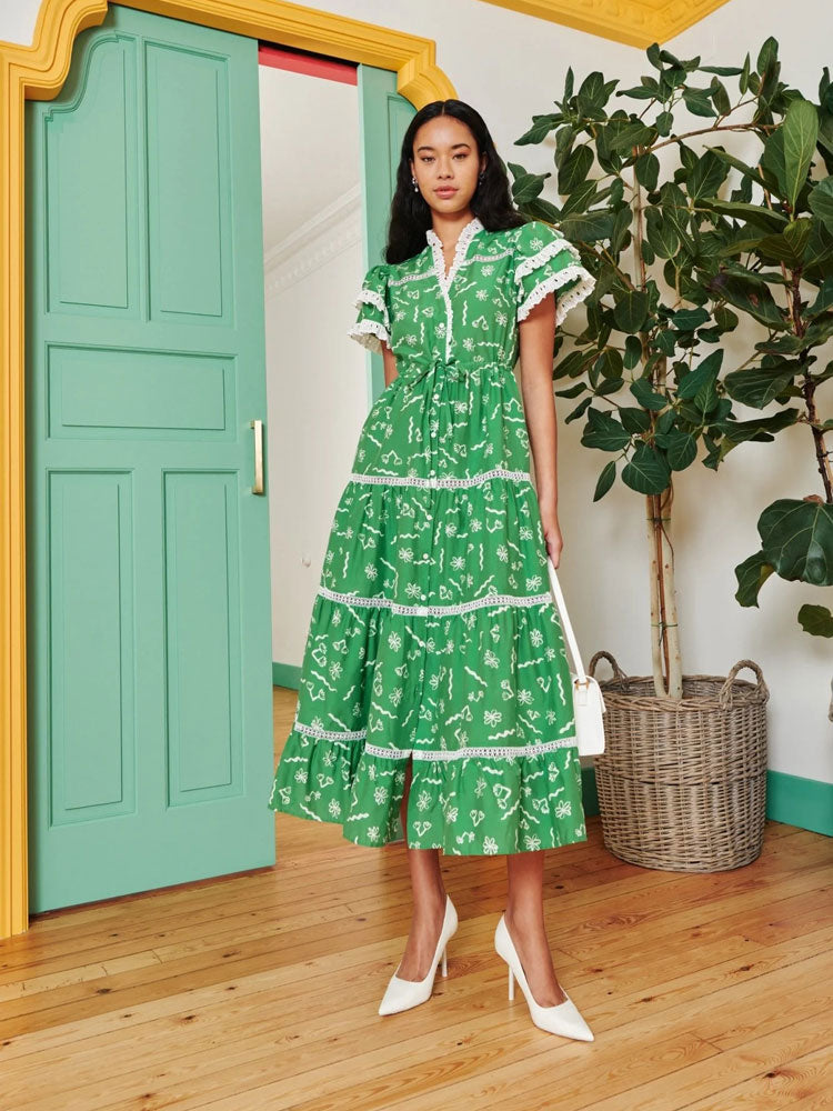 Image of Celia B Sedna Dress Green