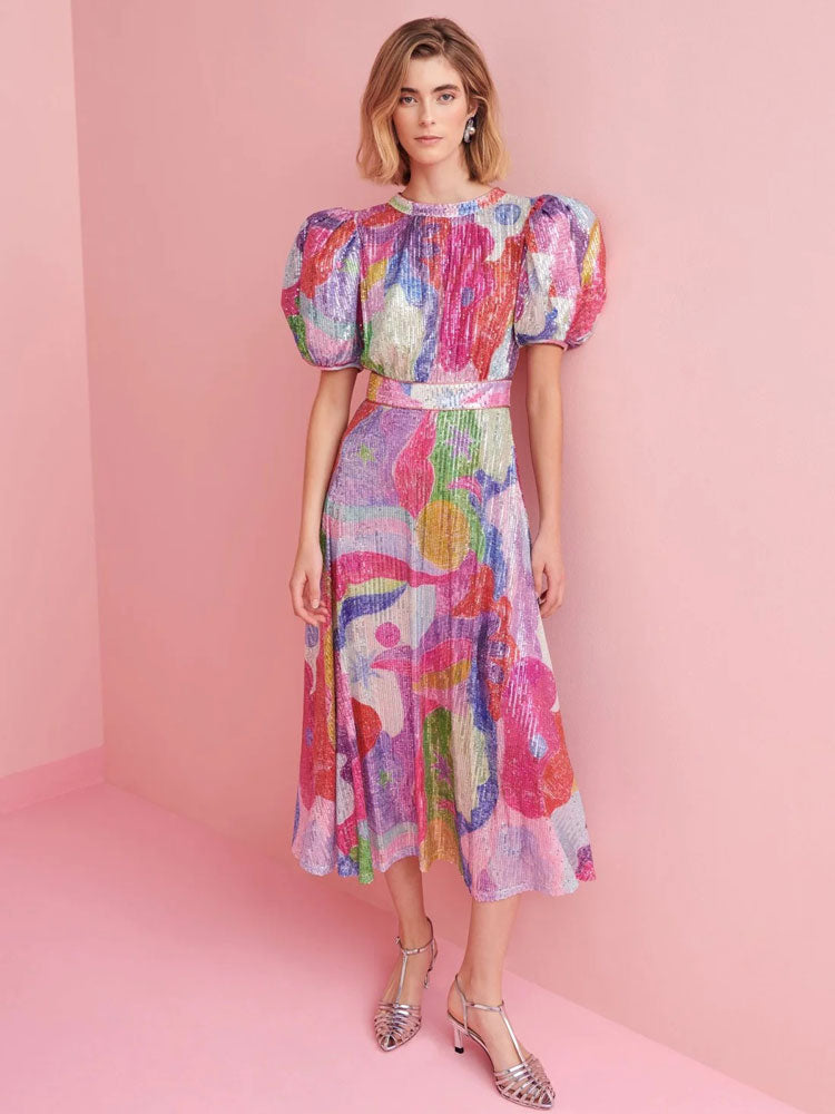 Image of Celia B Seraph Dress Multicoloured