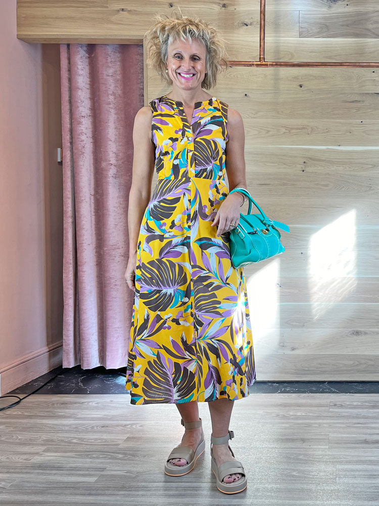 Image of Emme Marella Nankin Dress Yellow Jungle