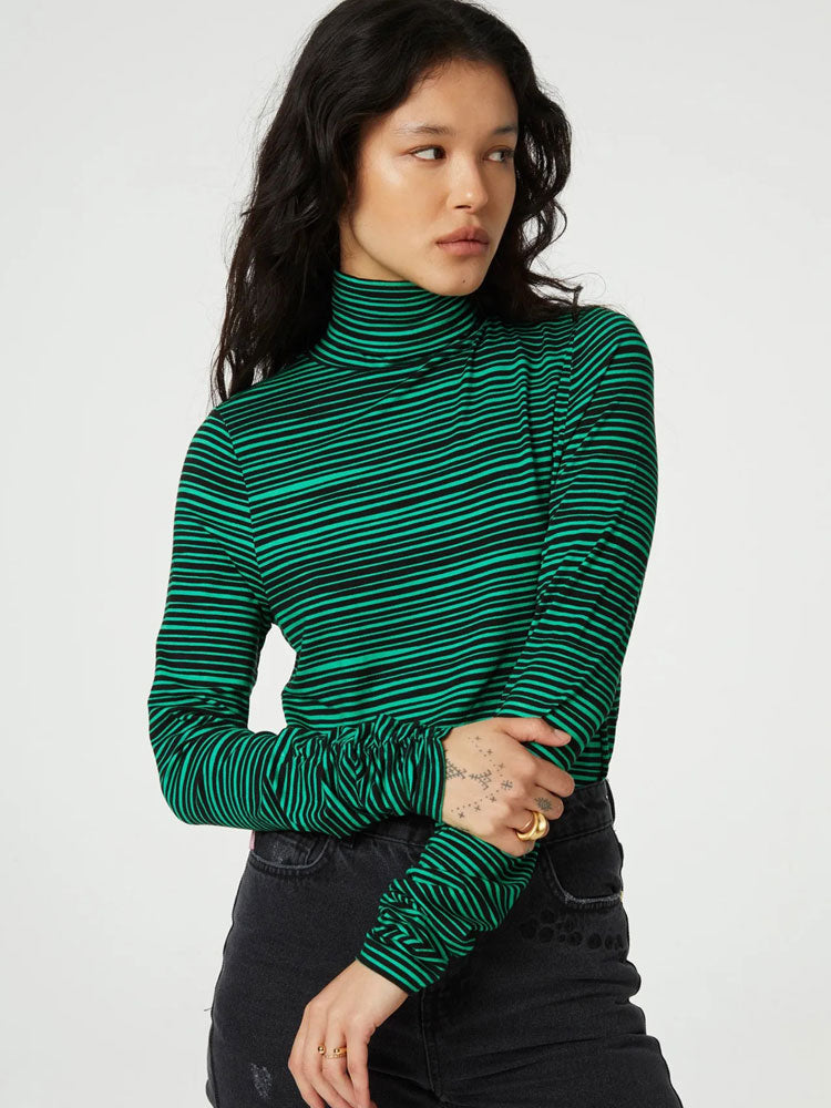 Image of Fabienne Chapot Jade Top Green Striped