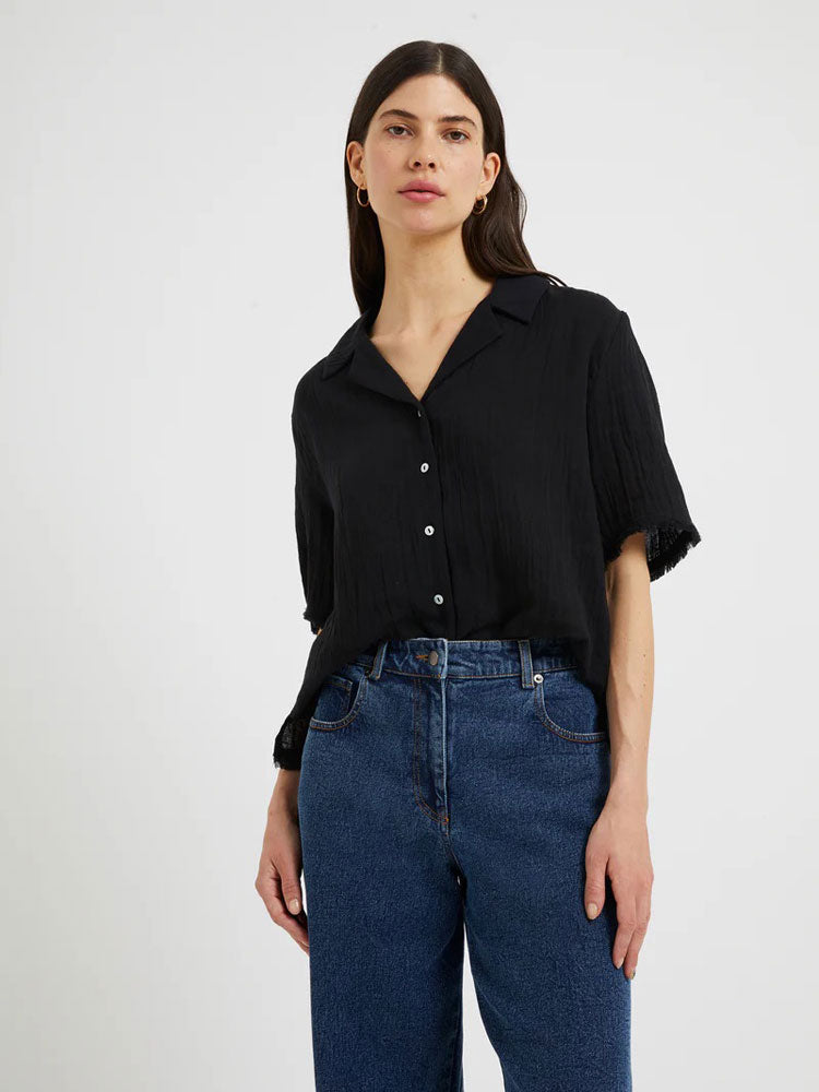 Image of Great Plains Fray Edge Shirt Black