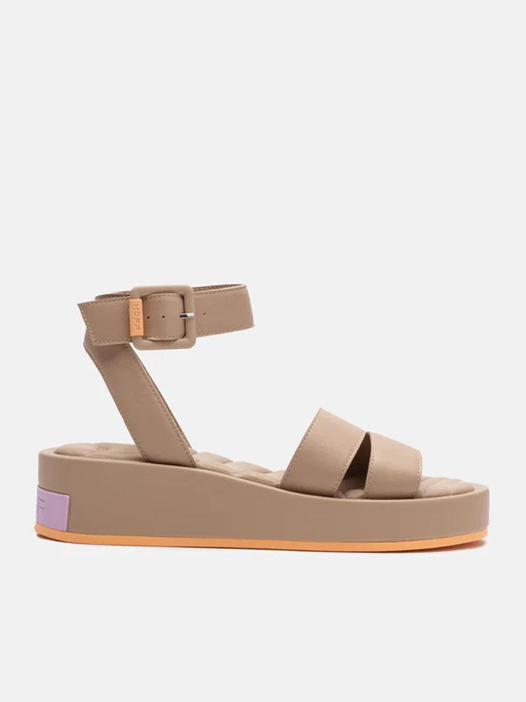 Image of Hoff Town Platform Sandals Taupe