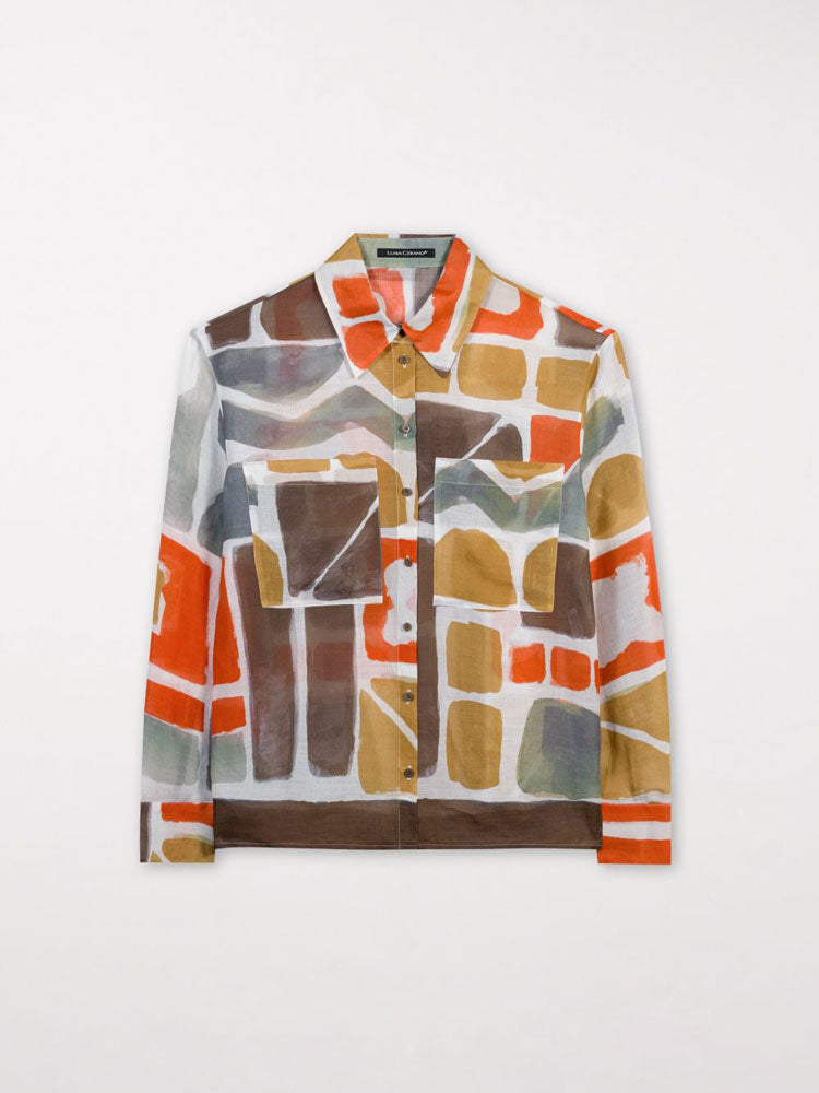 Image of Luisa Cerano Patterned Shirt